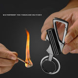 Waterproof Survival Strike Matches and Bottle Opener Key-chain