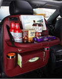 LEATHER CAR SEAT ORGANIZER AND STORAGE