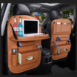 LEATHER CAR SEAT ORGANIZER AND STORAGE