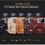 LEATHER CAR SEAT ORGANIZER AND STORAGE