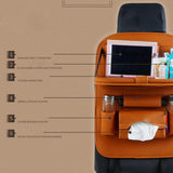 LEATHER CAR SEAT ORGANIZER AND STORAGE