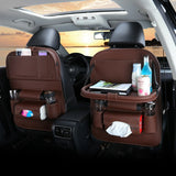 LEATHER CAR SEAT ORGANIZER AND STORAGE