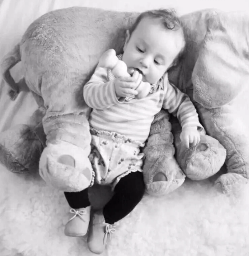 Baby Elephant Plush Pillow